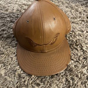 Leather Hat New Era BROWN Cap Mens